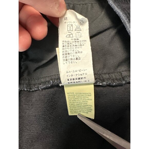 L.L. Bean Black Original Fit Corduroy Pants Women's Size 14MT - Picture 8 of 10